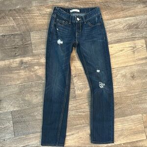 Levi blue jeans, adjustable waist